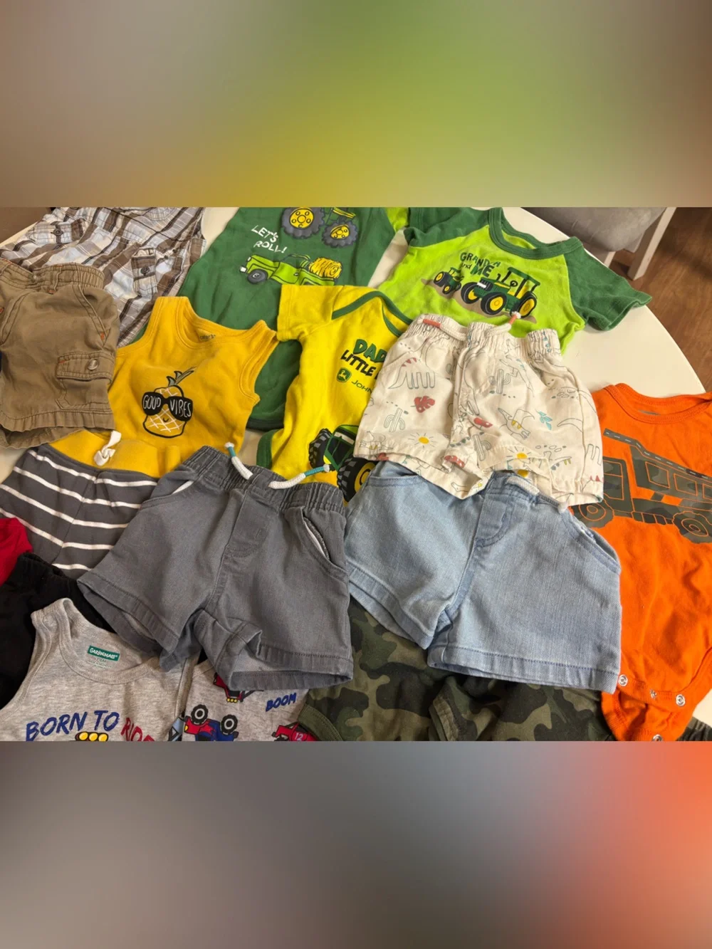 Lot of 22 boys size 3-6 month clothing